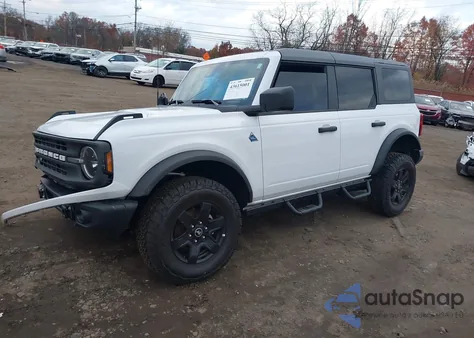 2024 Ford Bronco Black Diamond z USA, uszkodzony, nr VIN 1FMDE1BH0RLA14144